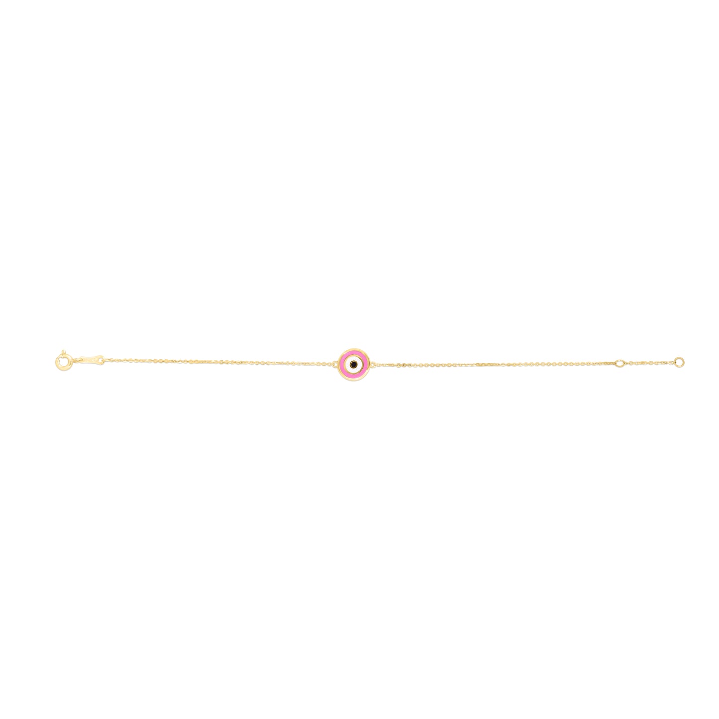 Pink Evil Eye - Bracelet 14K