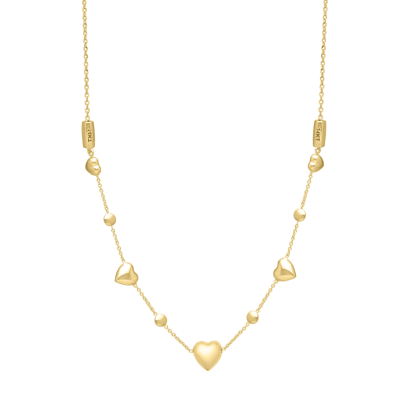 Puff heart - Necklace 14K