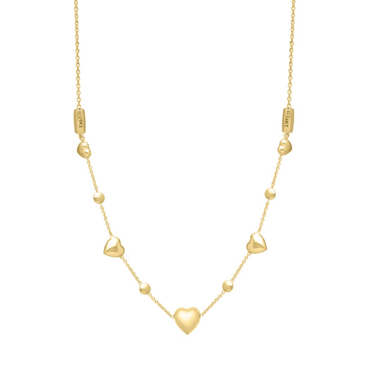 Puff heart - Necklace 14K