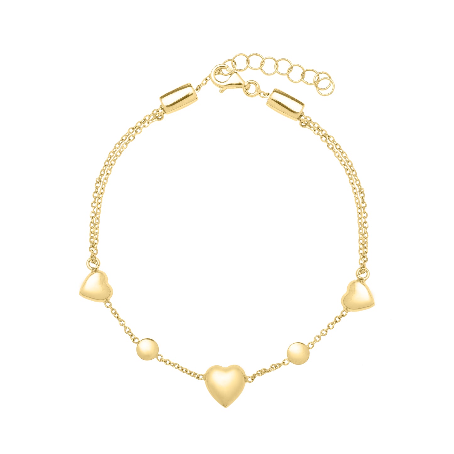Puff Heart - Bracelet 14K