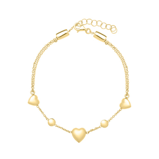 Puff Heart - Bracelet 14K