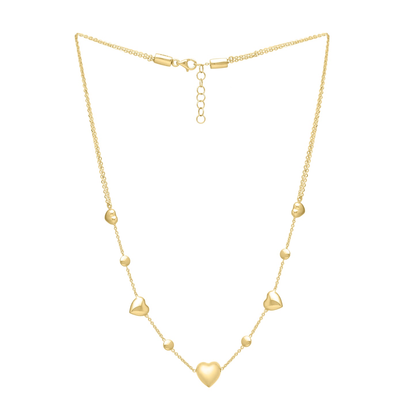 Puff heart - Necklace 14K