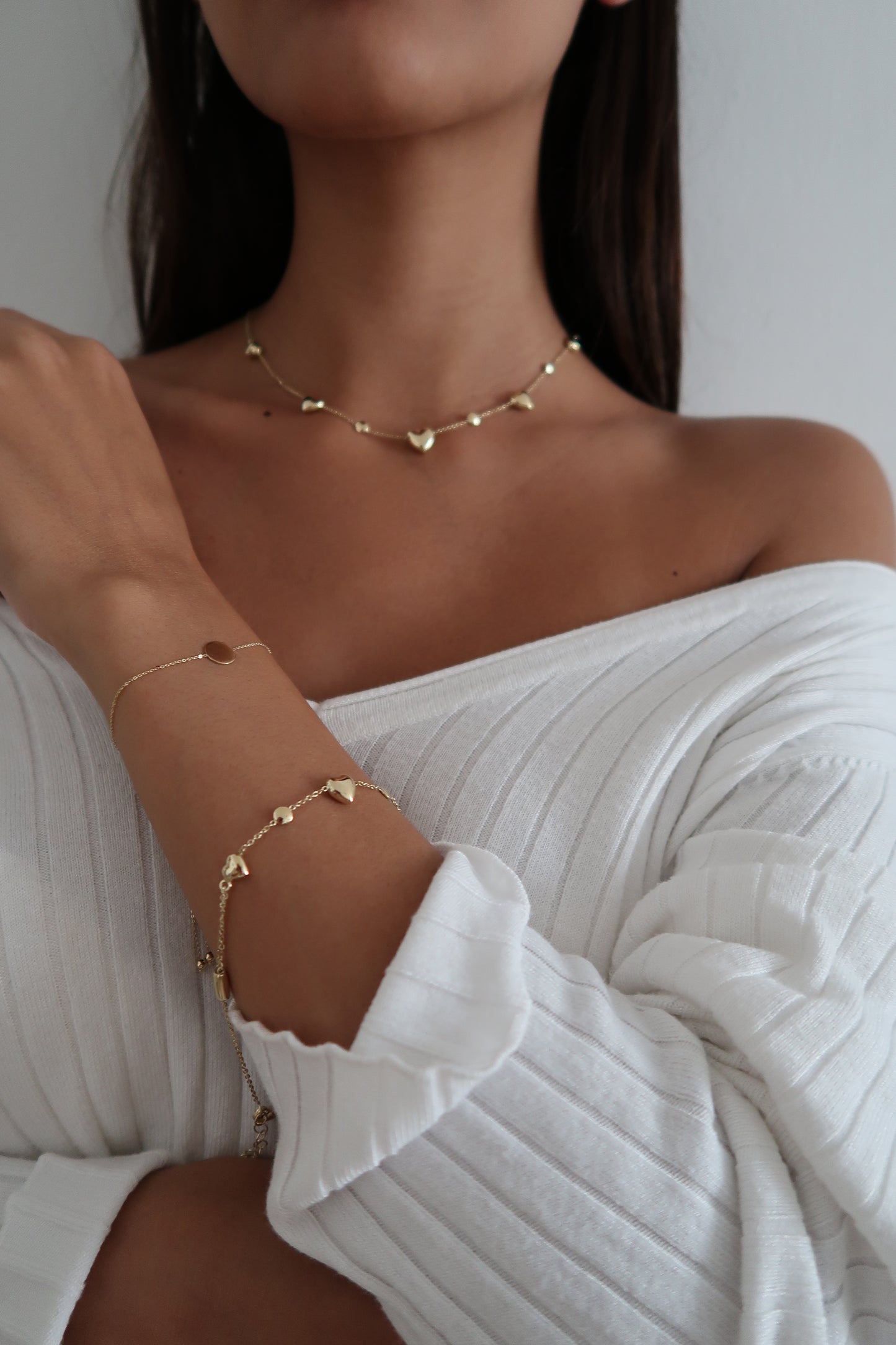 Puff heart - Necklace 14K
