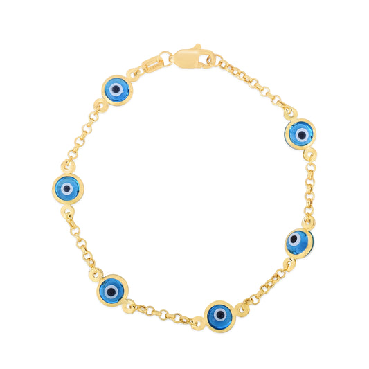 Multi Evil Eye - Bracelet 14K