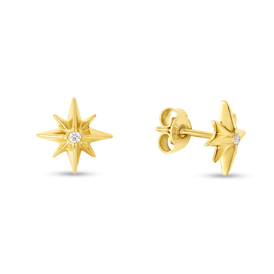 North star - Earring 14K