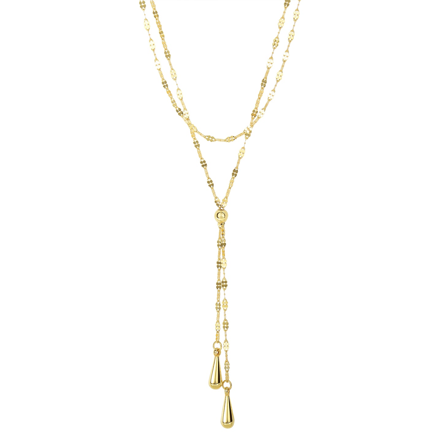 Double tears Droop - necklace 14K