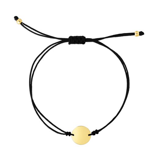 Black Disk - Bracelet 14K