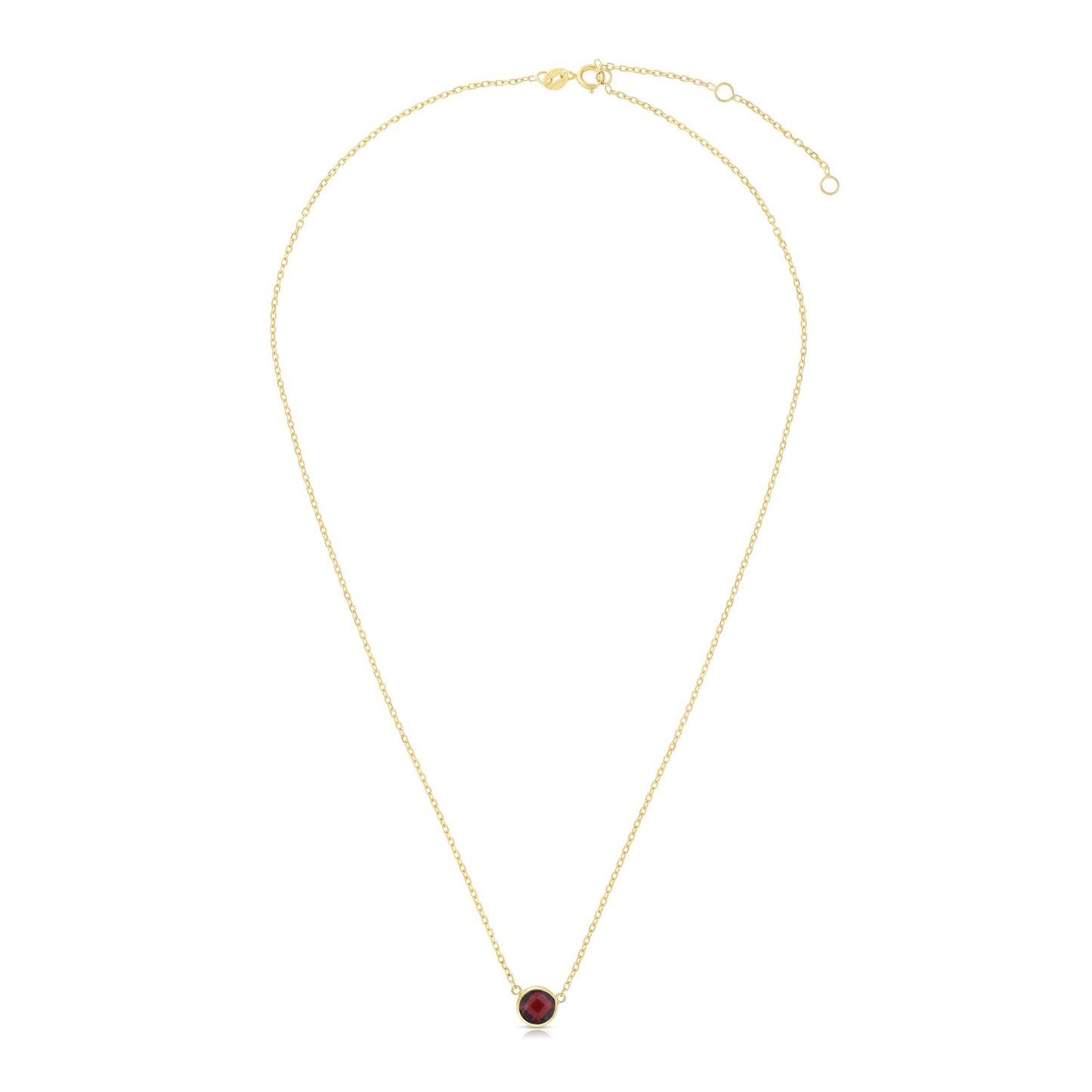 Garnet - Necklace 14K