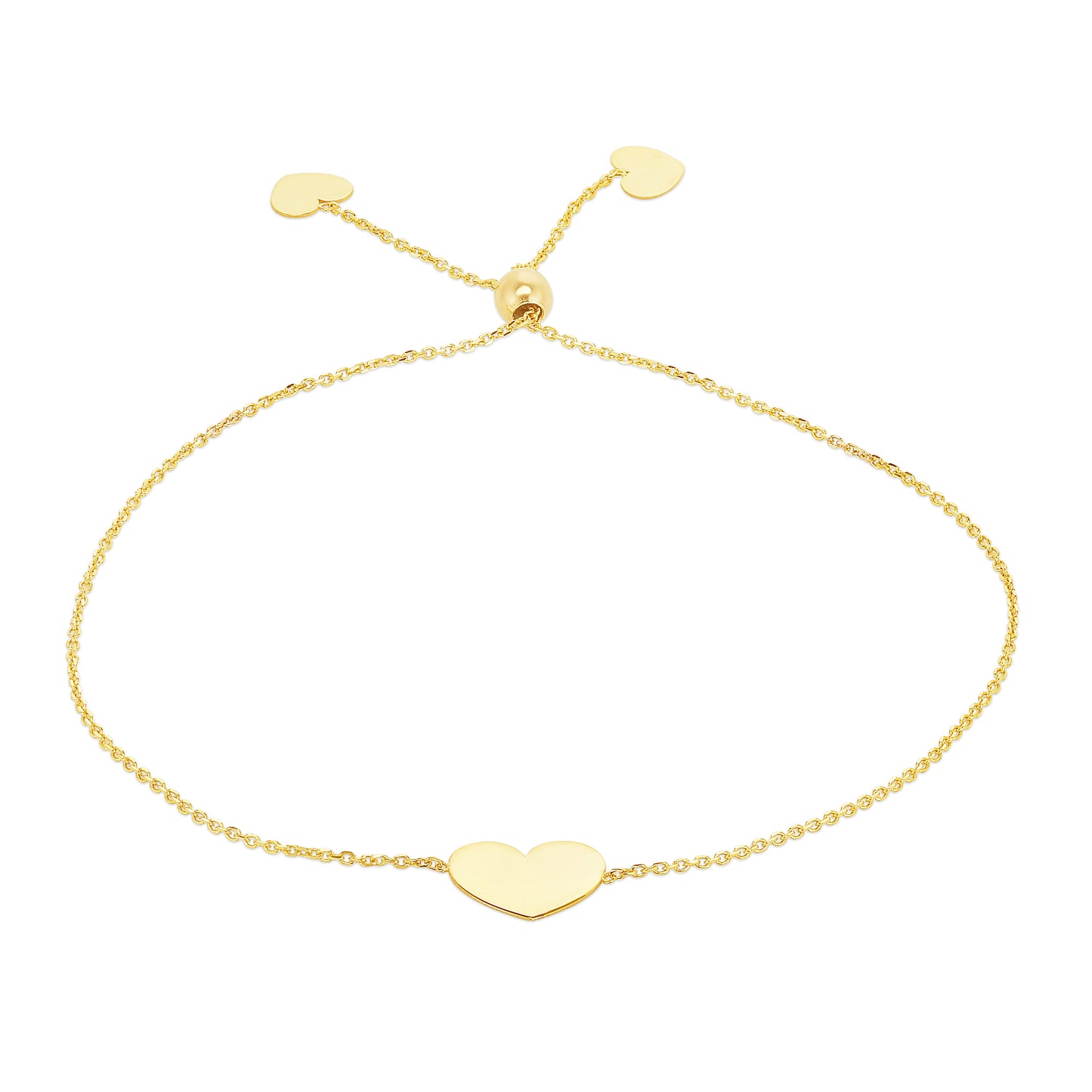 Flat Heart - Bracelet 14K