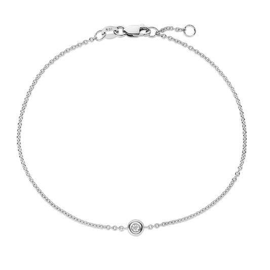 Solo Diamond WG - Bracelet 14K