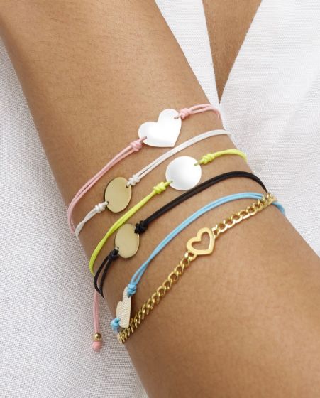 Black Disk - Bracelet 14K